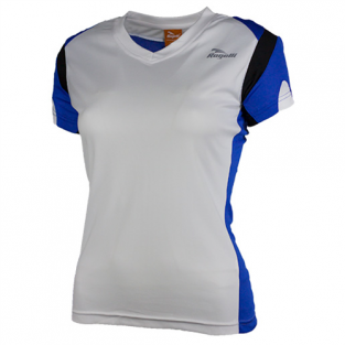 Eabel Hardloopshirt Dames Wit/Zwart/Blauw